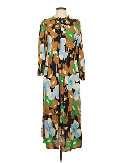 Pre-owned Who What Wear Casual Dress In Brown