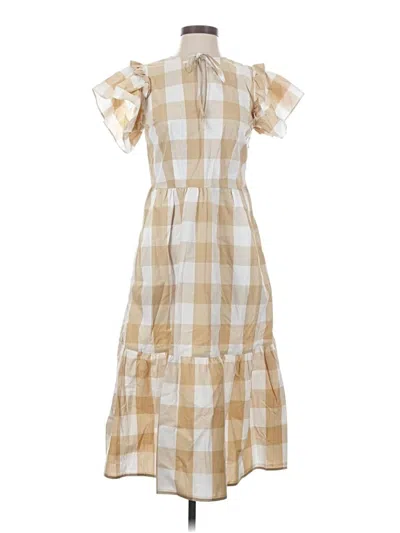 Pre-owned Who What Wear Casual Dress In Brown