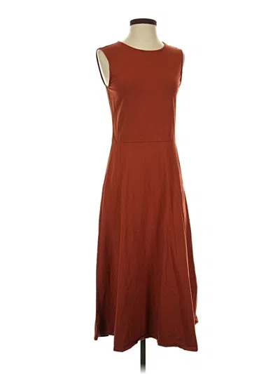 Pre-owned Who What Wear Casual Dress In Brown