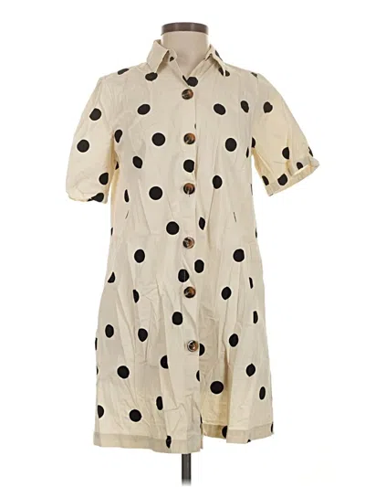Pre-owned Who What Wear Casual Dress In Brown