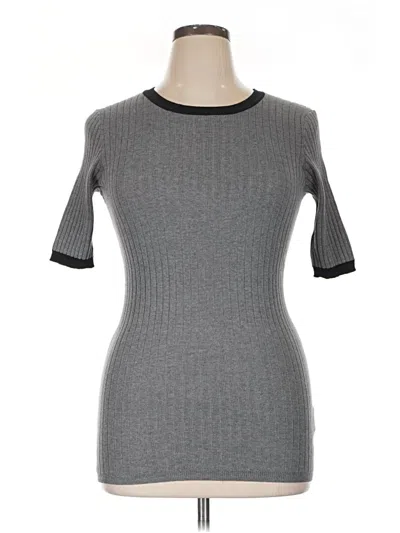 Pre-owned Who What Wear Casual Dress In Gray