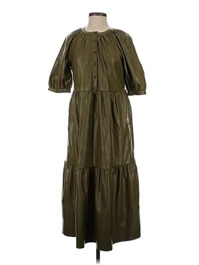 Pre-owned Who What Wear Casual Dress In Green