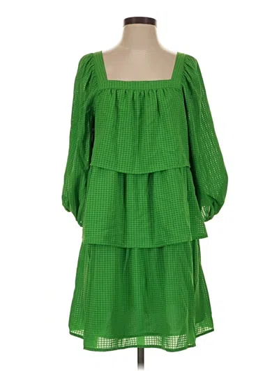 Pre-owned Who What Wear Casual Dress In Green