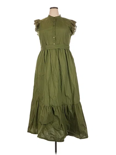 Pre-owned Who What Wear Casual Dress In Green