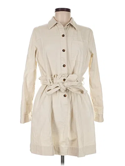 Pre-owned Who What Wear Casual Dress In Ivory