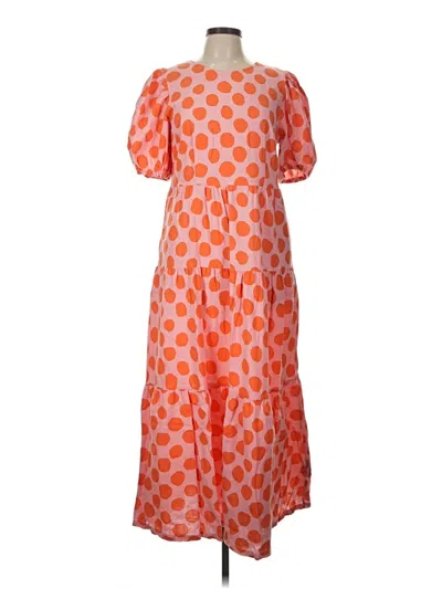 Pre-owned Who What Wear Casual Dress In Orange