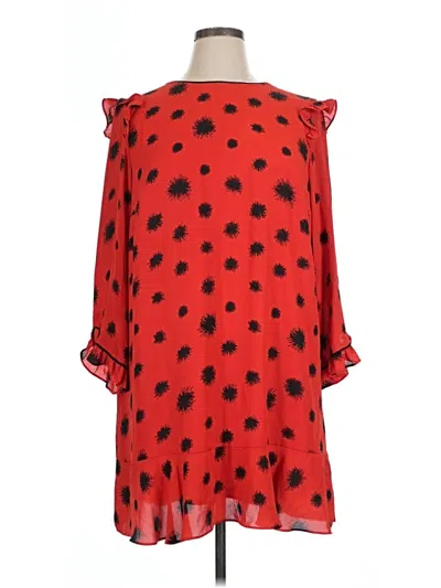 Pre-owned Who What Wear Casual Dress In Red
