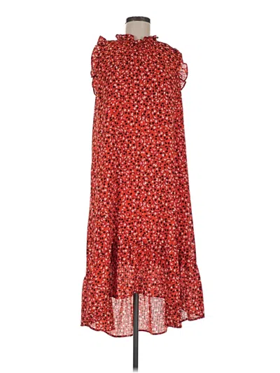 Pre-owned Who What Wear Casual Dress In Red