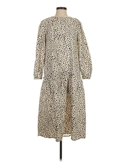 Pre-owned Who What Wear Casual Dress In Tan