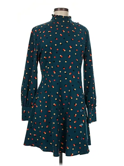 Pre-owned Who What Wear Casual Dress In Teal