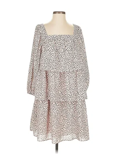 Pre-owned Who What Wear Casual Dress In White