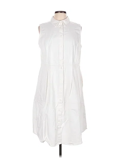 Pre-owned Who What Wear Casual Dress In White