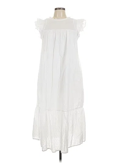 Pre-owned Who What Wear Casual Dress In White