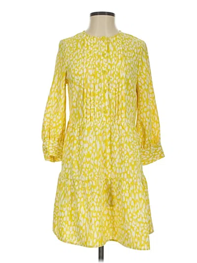 Pre-owned Who What Wear Casual Dress In Yellow