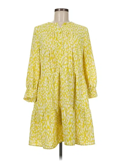 Pre-owned Who What Wear Casual Dress In Yellow