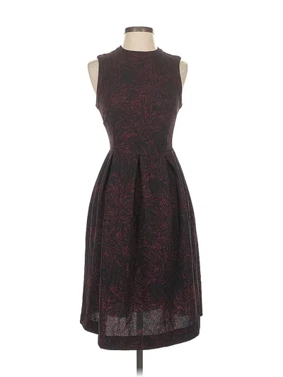 Pre-owned Who What Wear Cocktail Dress In Burgundy