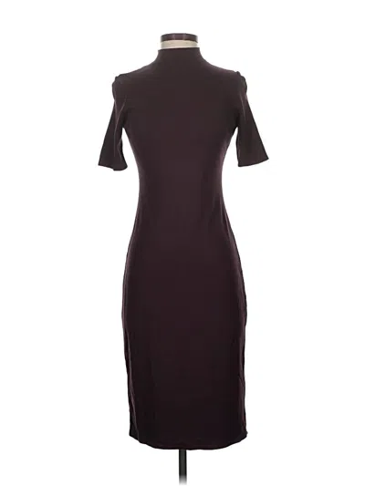 Pre-owned Who What Wear Cocktail Dress In Burgundy