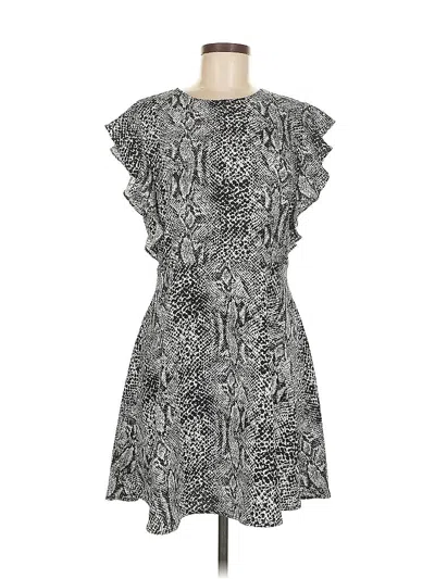 Pre-owned Who What Wear Cocktail Dress In Gray