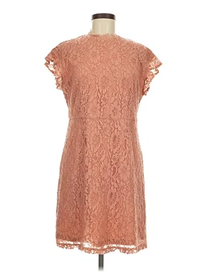 Pre-owned Who What Wear Cocktail Dress In Tan