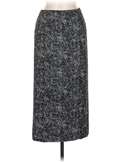 Pre-owned Who What Wear Formal Skirt In Gray