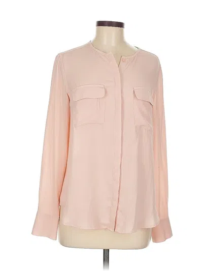 Pre-owned Who What Wear Long Sleeve Blouse In Pink