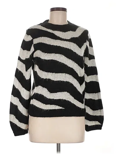 Pre-owned Who What Wear Pullover Sweater In Black