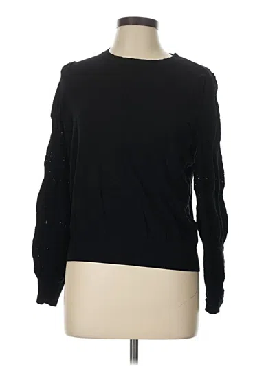 Pre-owned Who What Wear Pullover Sweater In Black