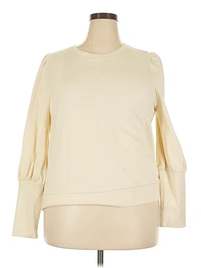 Pre-owned Who What Wear Pullover Sweater In Ivory