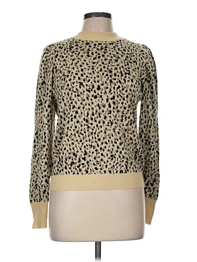 Pre-owned Who What Wear Pullover Sweater In Tan