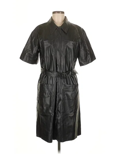 Pre-owned Who What Wear Raincoat In Black