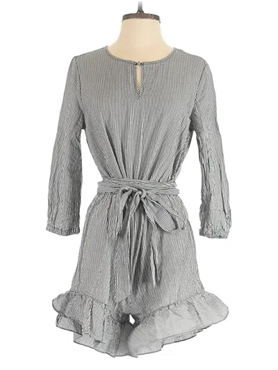 Pre-owned Who What Wear Romper In Gray
