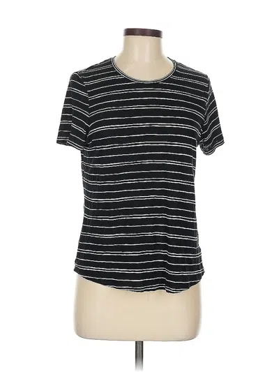 Pre-owned Who What Wear Short Sleeve T-shirt In Black