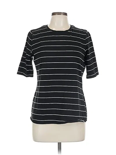 Pre-owned Who What Wear Short Sleeve T-shirt In Black