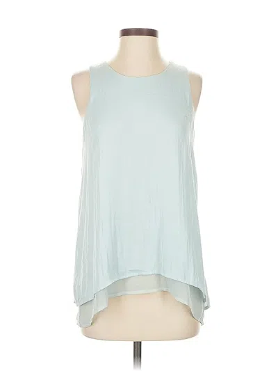 Pre-owned Who What Wear Sleeveless Blouse In Blue