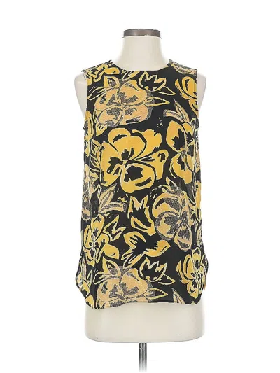 Pre-owned Who What Wear Sleeveless Blouse In Gold