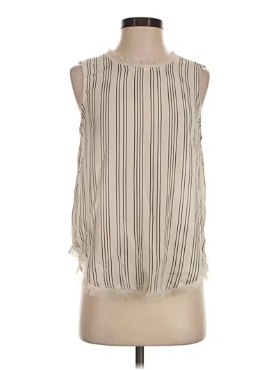 Pre-owned Who What Wear Sleeveless Blouse In Ivory