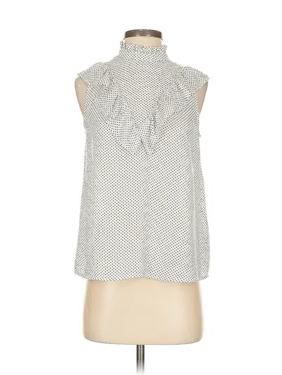 Pre-owned Who What Wear Sleeveless Blouse In Silver