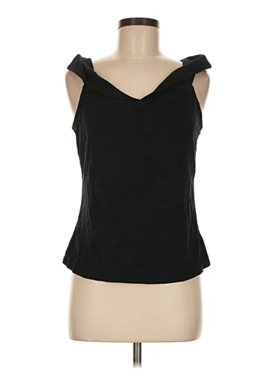 Pre-owned Who What Wear Sleeveless Top Black Sweetheart Neckline Tops