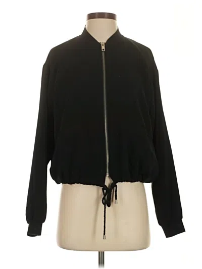 Pre-owned Who What Wear Track Jacket In Black