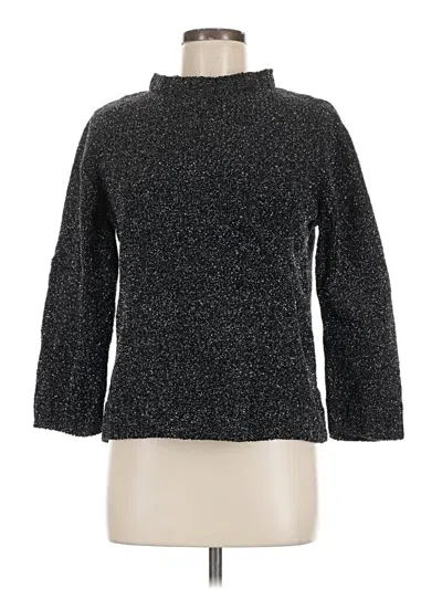 Pre-owned Who What Wear Turtleneck Sweater In Black