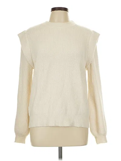 Pre-owned Who What Wear Turtleneck Sweater In Ivory