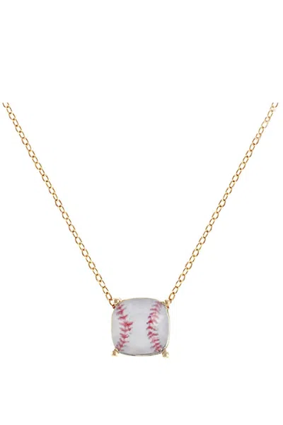 Wholesale Accessory Market Women's Baseball Necklace In Gold