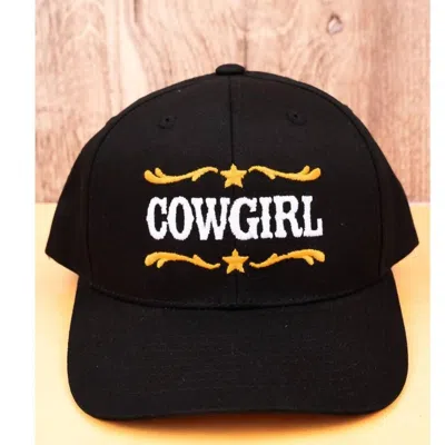 Wholesale Accessory Market Women's Cowgirl Embroidered Underbrim Aztec Cap In Black