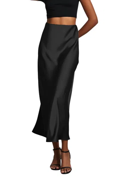 Wholesalesir Lizzie Glossy Skirt In Black