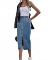 Wholesalesir Women's High-waisted Denim Skirt In Blue In Blue