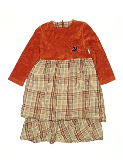 Pre-owned Whoopi Kids' Long Sleeve Outfit In Orange