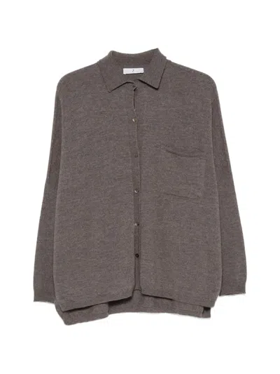 Why Ci Button-up Chest-pocket Cardigan In Gray