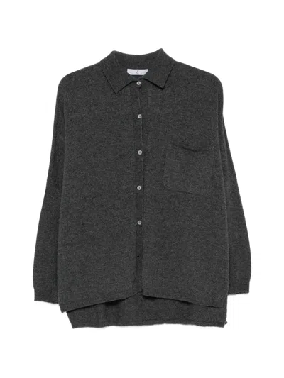 Why Ci Button-up Chest-pocket Cardigan In Gray