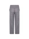 Why Ci Check-print Trousers In Grey