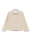 Why Ci Corduroy Double-breasted Jacket In Neutral